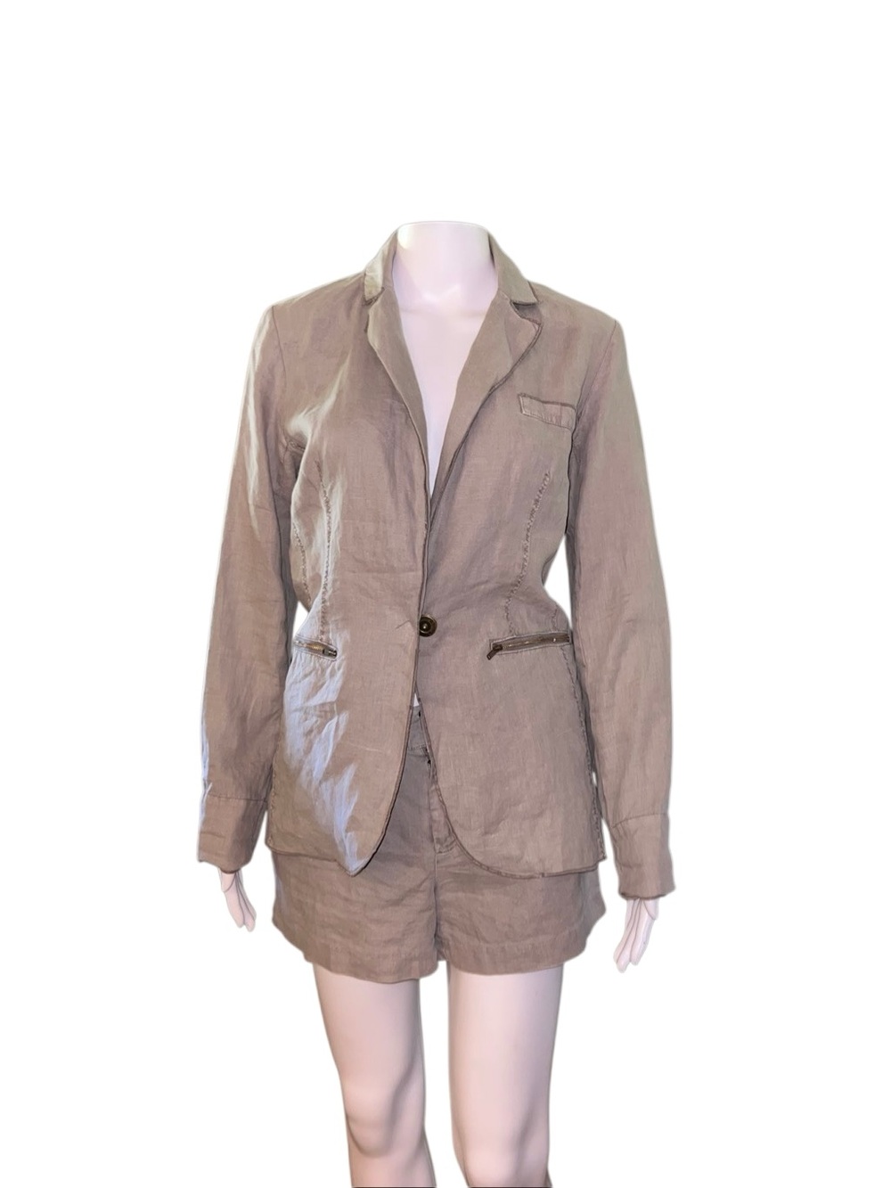Michael Stars Linen Blazer and Short Set Extra Small